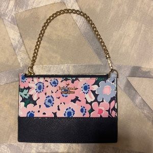 Kate spade coin purse, floral design with zipper